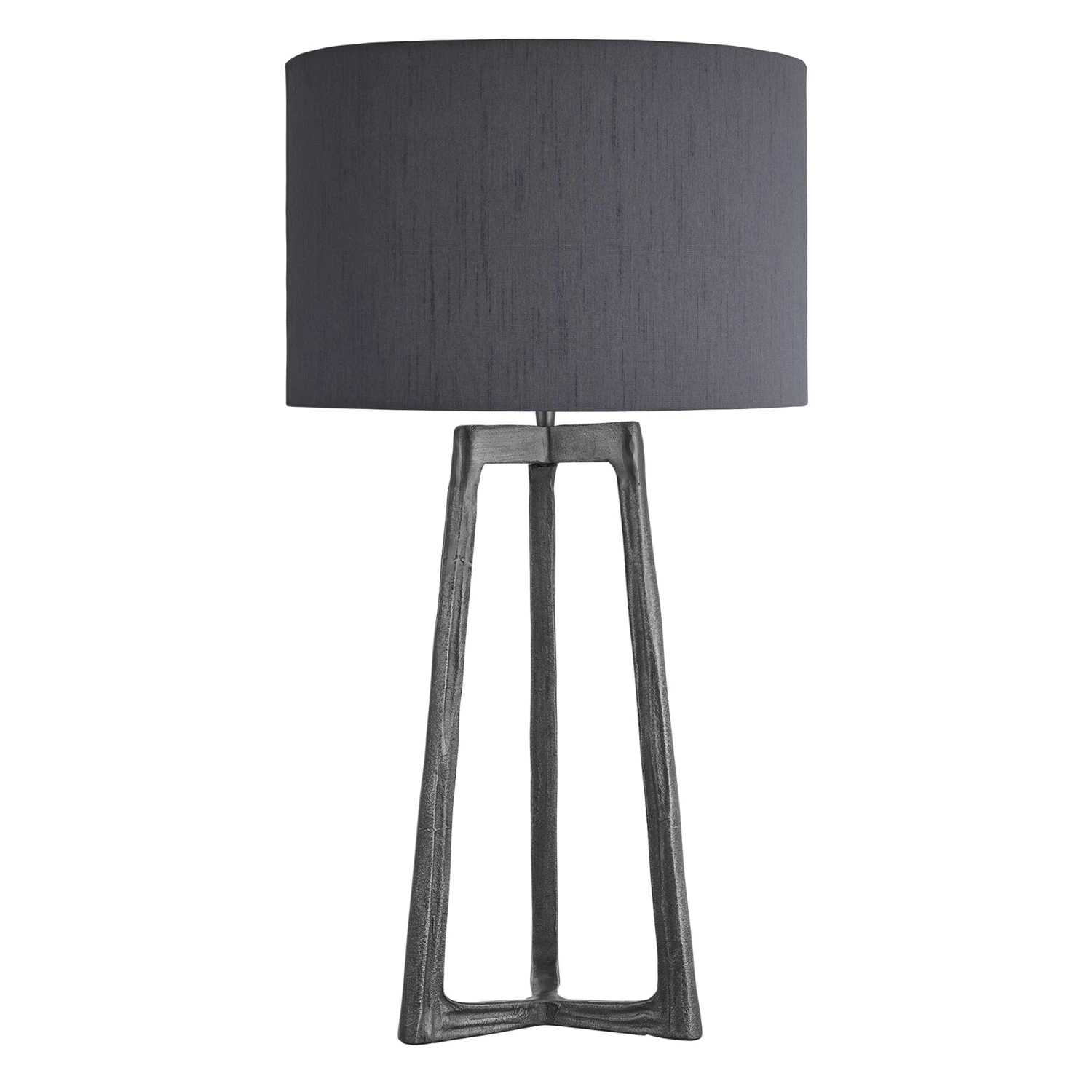 Ornate Tripod Table Lamp - Pewter - Image 3