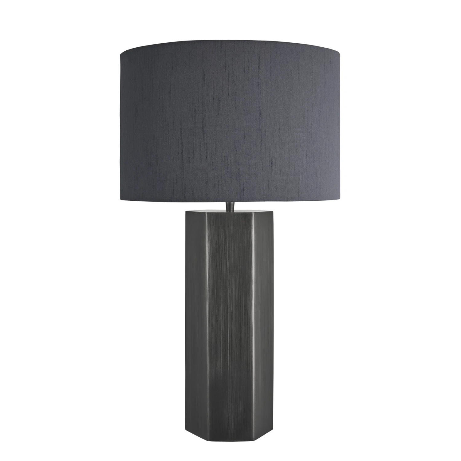 Pillar Hex Table Lamp - Pewter 12 Pillar Hex Table Lamp - Pewter - Image 10