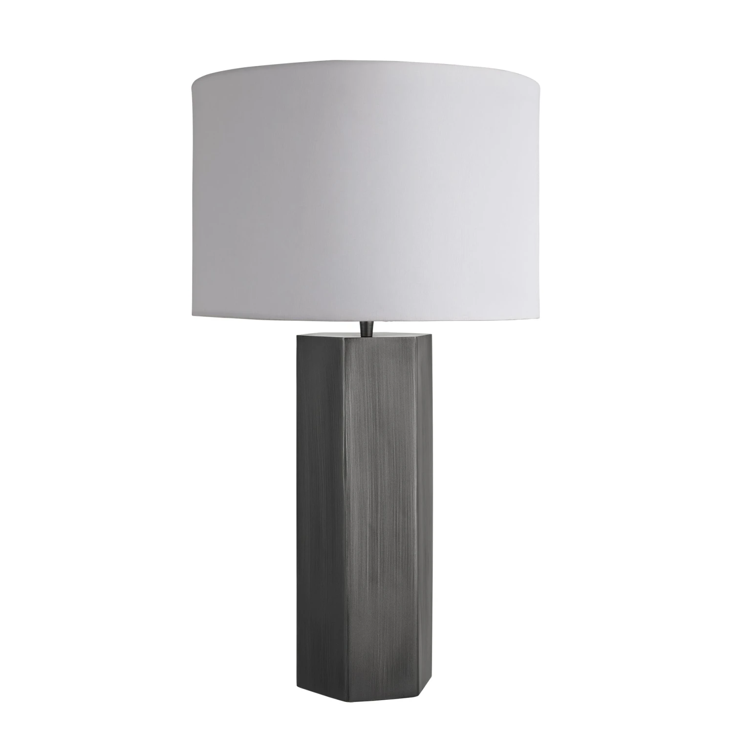 Pillar Hex Table Lamp - Pewter 11 Pillar Hex Table Lamp - Pewter - Image 9