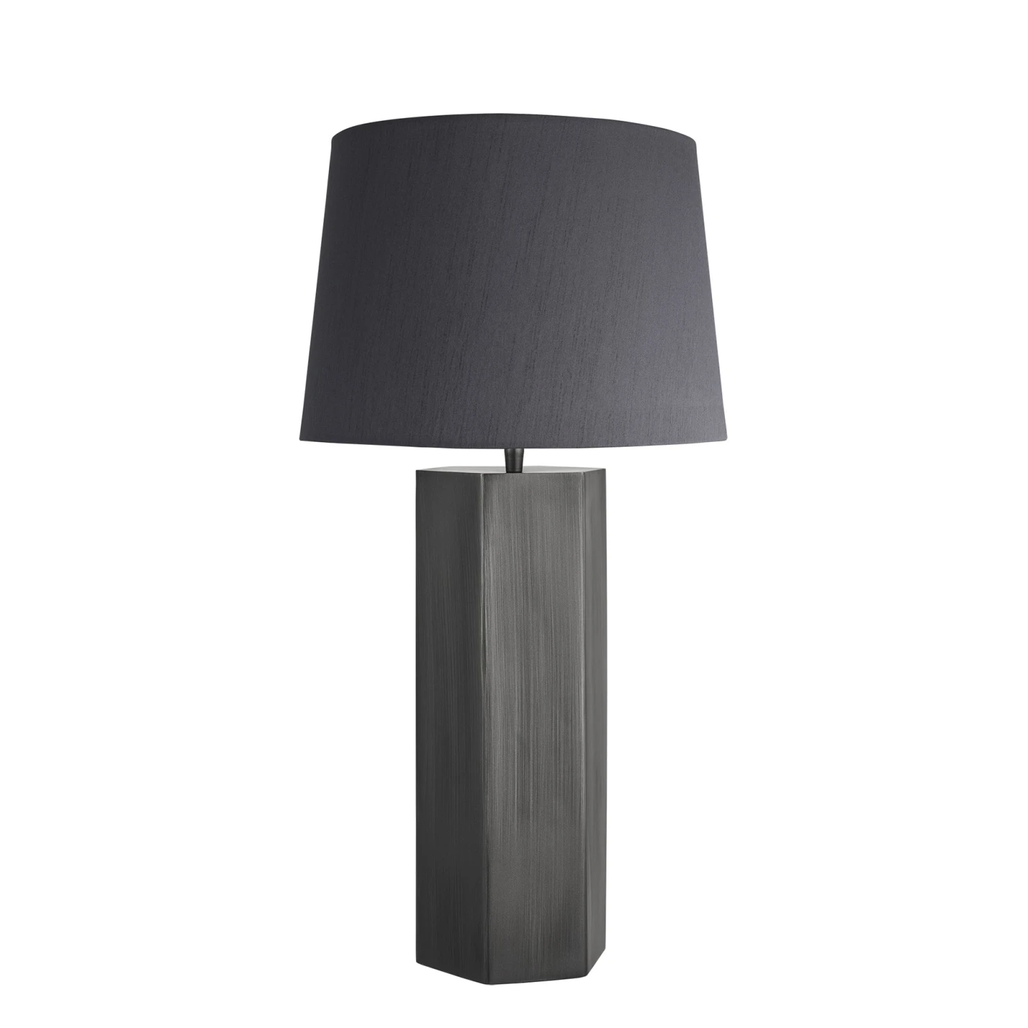 Pillar Hex Table Lamp - Pewter 8 Pillar Hex Table Lamp - Pewter - Image 6