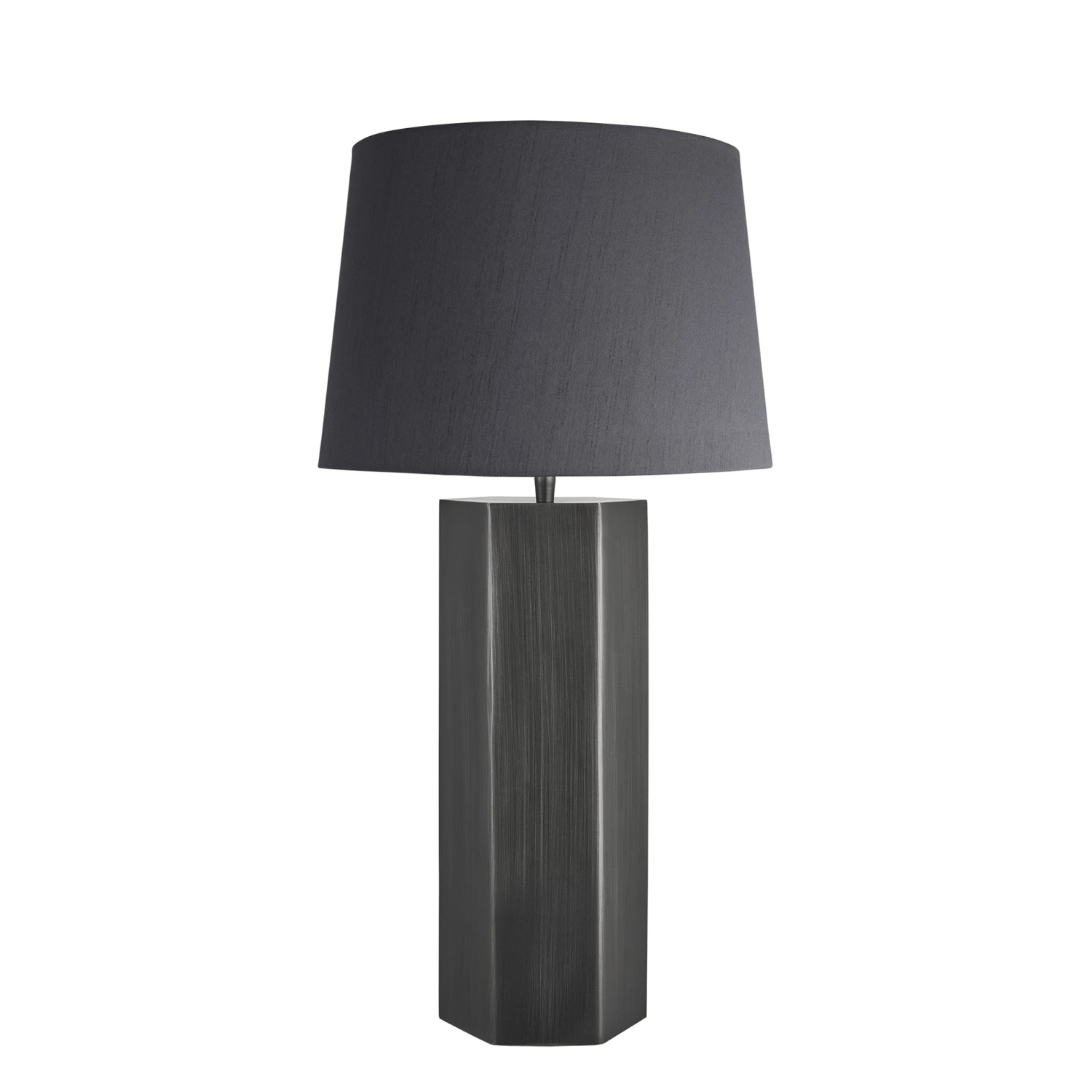 Pillar Hex Table Lamp - Pewter 7 Pillar Hex Table Lamp - Pewter - Image 5