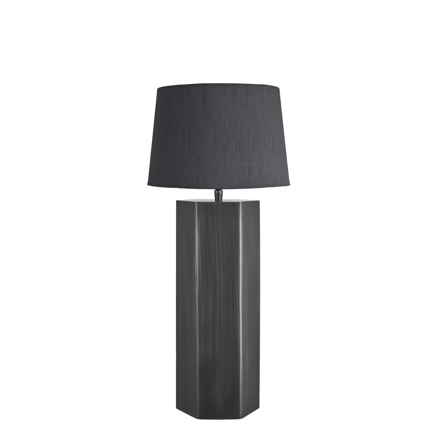 Pillar Hex Table Lamp - Pewter 13 Pillar Hex Table Lamp - Pewter - Image 11