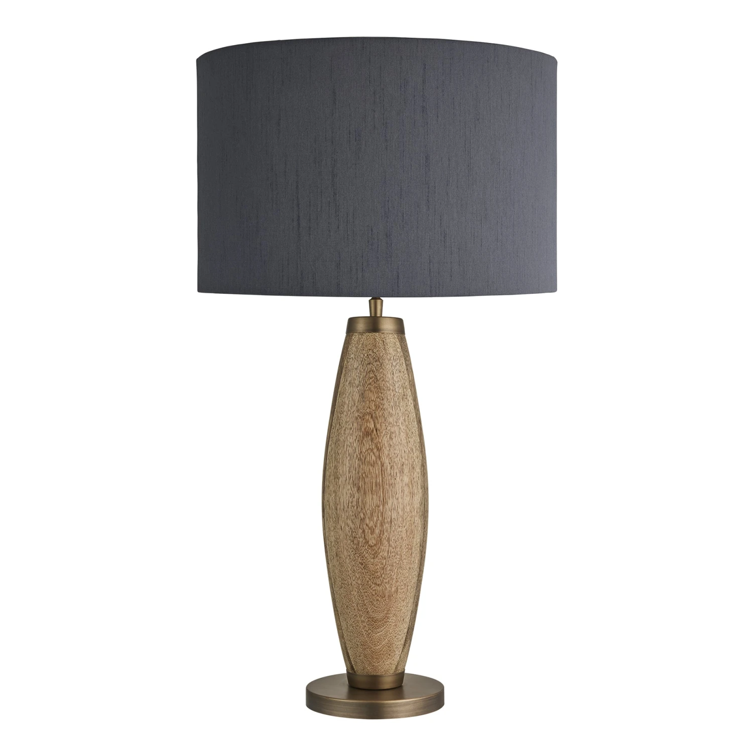 Wooden Geometric Pillar Table Lamp - Natural 5 Wooden Geometric Pillar Table Lamp - Natural - Image 3