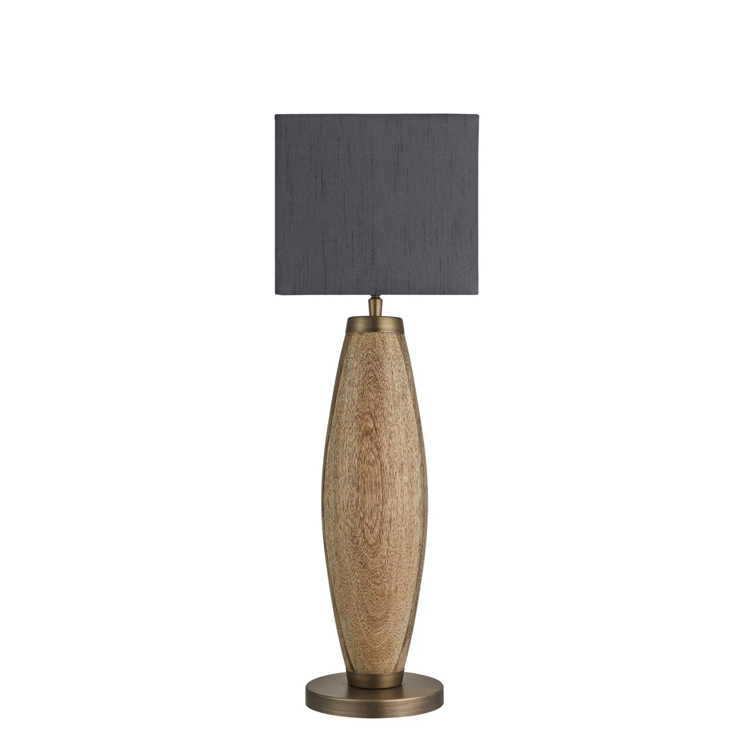 Wooden Geometric Pillar Table Lamp - Natural 8 Wooden Geometric Pillar Table Lamp - Natural - Image 6