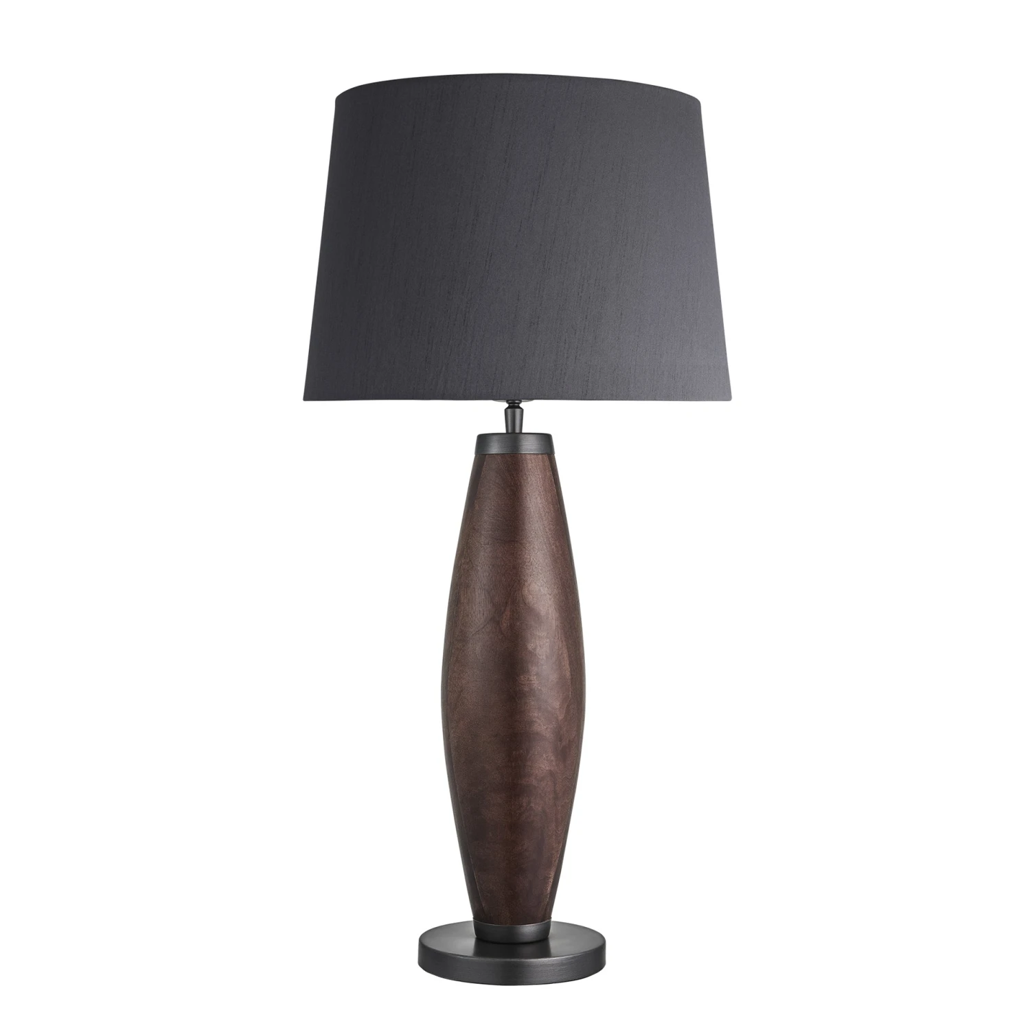 Wooden Geometric Pillar Table Lamp - Walnut - Expected W/c 29th Of July 5 Wooden Geometric Pillar Table Lamp - Walnut - Expected W/c 29th Of July - Image 3