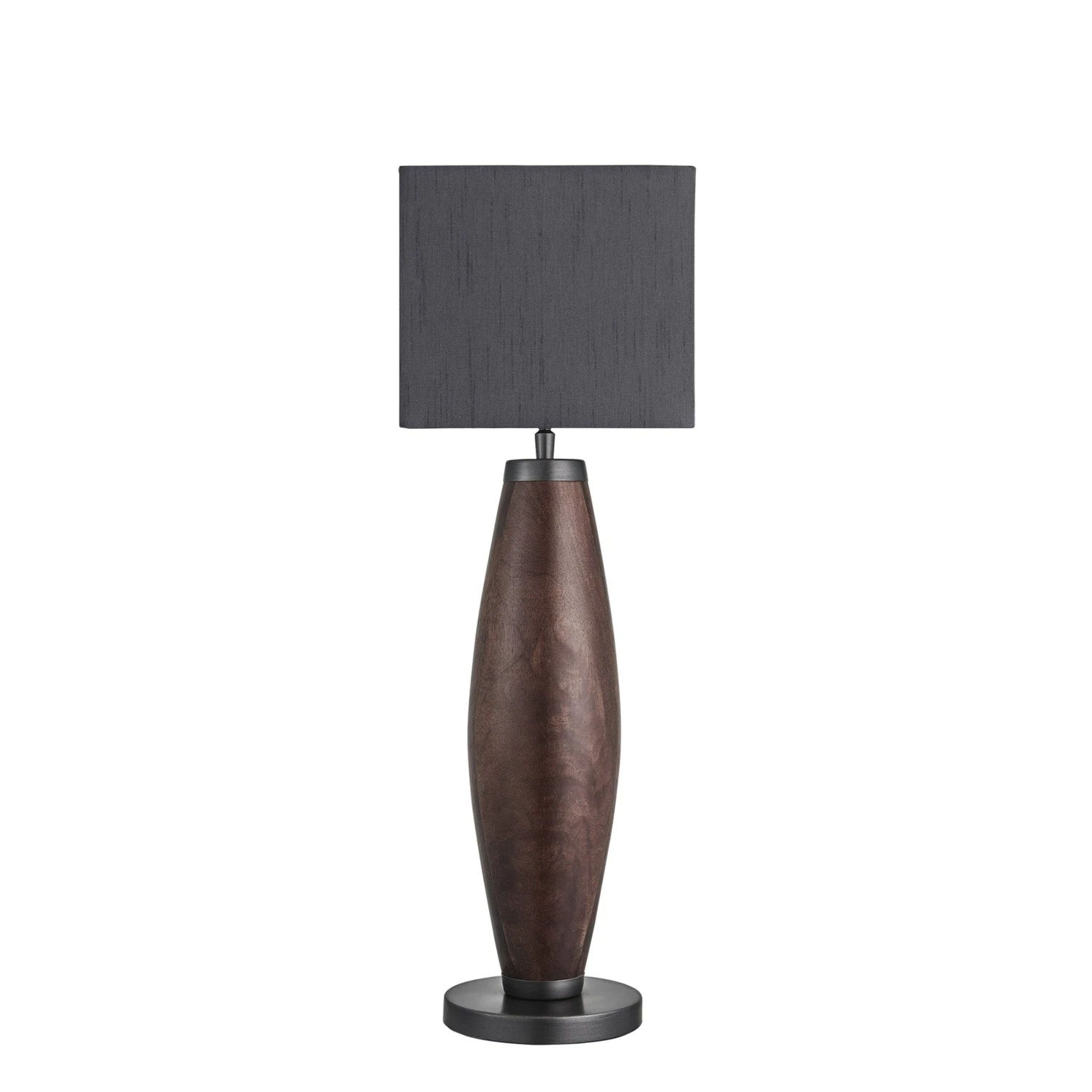 Wooden Geometric Pillar Table Lamp - Walnut - Expected W/c 29th Of July 7 Wooden Geometric Pillar Table Lamp - Walnut - Expected W/c 29th Of July - Image 5